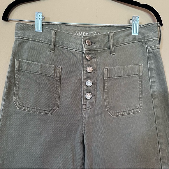 American Eagle Wide Leg Crop Jeans - Picture 4 of 8